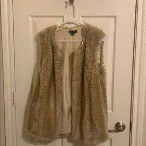 Faux fur vest